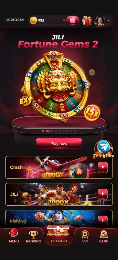 IX7 login and register process on Android app