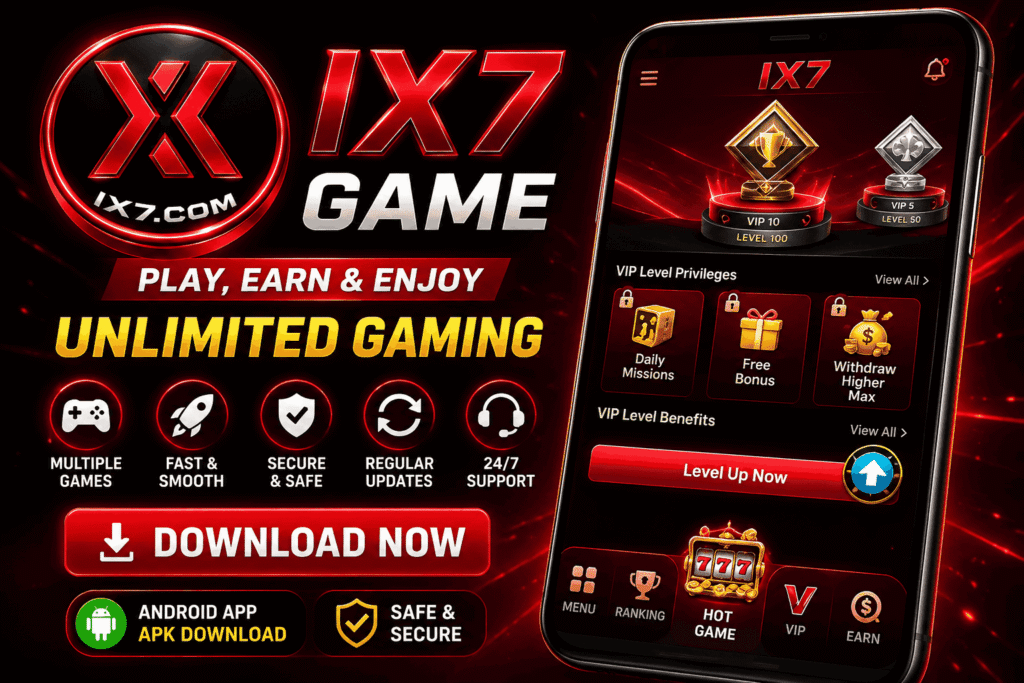 IX7 Game APK Download 2026 login and app features guide